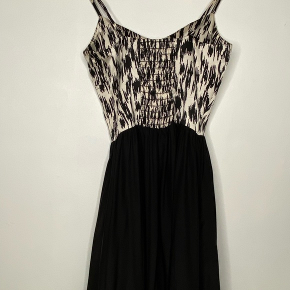 Bec & Em Black & White Silk Party Dress Size XS - Picture 4 of 12